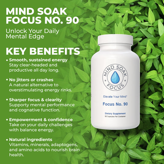 Focus No. 90 – Natural Supplement to Support Mental Clarity, Energy & Concentration